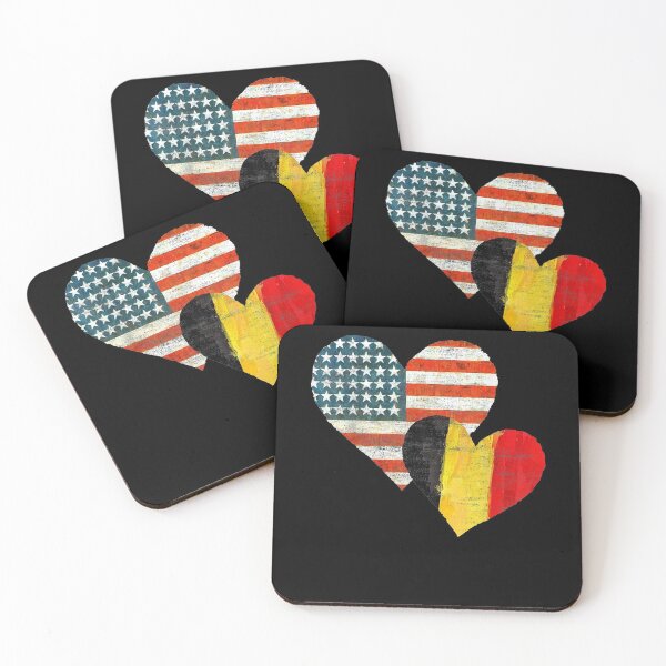 Item preview, Belgium Americans Usa Flag Colors Heart Love Gift  designed and sold by shirleyfinley.