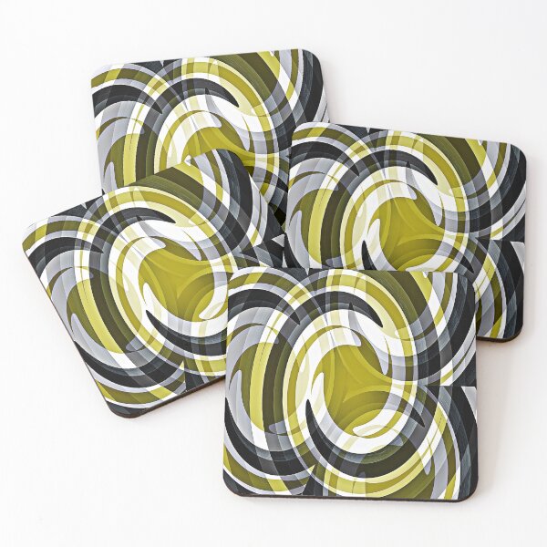 Item preview, Mustard Swirl Abstract designed and sold by ArtIAM8.