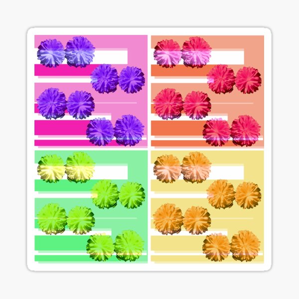 formatting flowers in all seasons Sticker