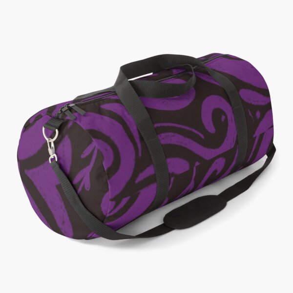 Item preview, Black Purple Arabesque pattern designed and sold by Laura Sato.