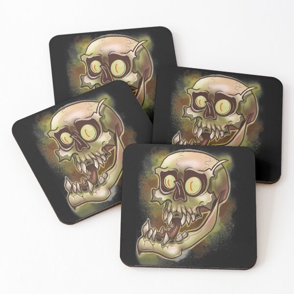 Item preview, Graffiti Style Funky Gold Skull - Awesome Skull designed and sold by dcoxdesigns.