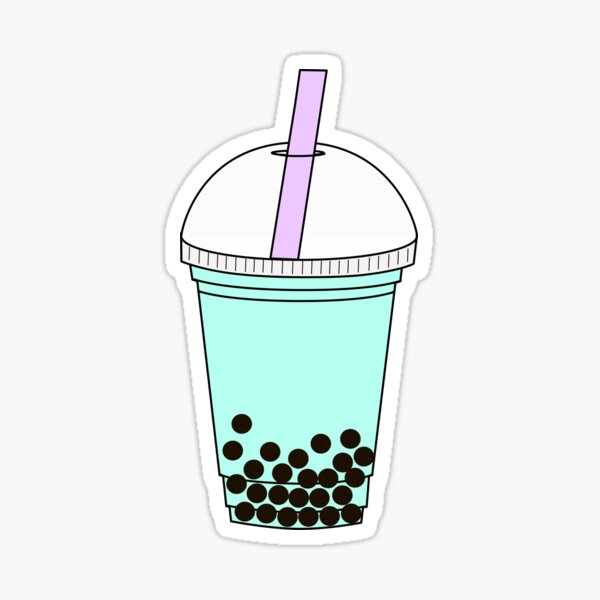 Home & Living :: Decals & Stickers :: Stickers :: Blue Bubble Tea