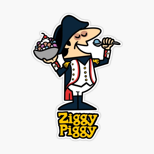 Ziggy Piggy Sticker for Sale by harebrained