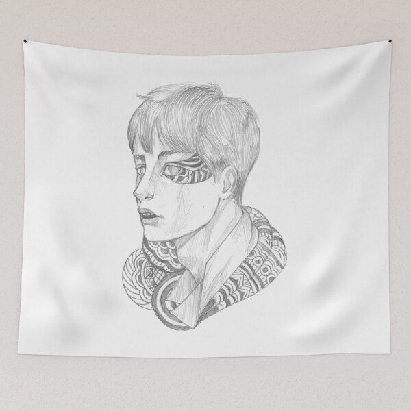 Item preview, Cool Pencil Drawing Intricate Man designed and sold by papererwin.