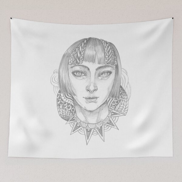 Item preview, Cool Pencil Drawing Intricate Lady 2 designed and sold by papererwin.