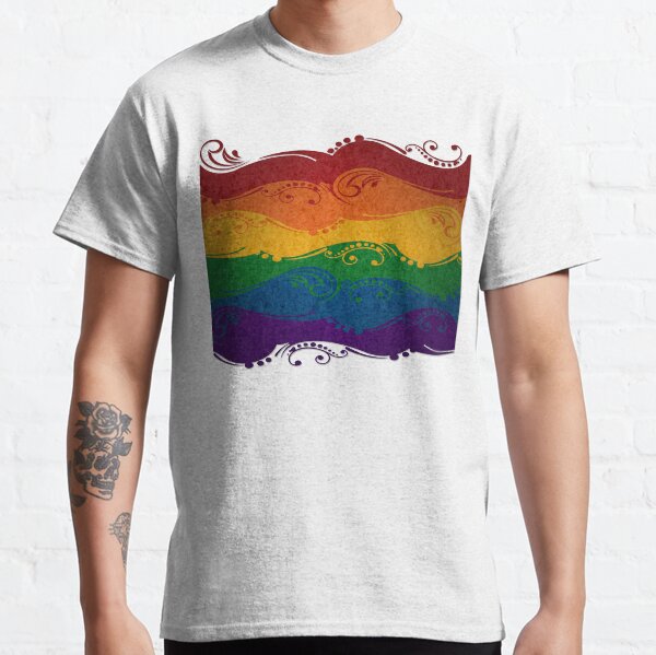Ornamental Rainbow Flag Classic T-Shirt
