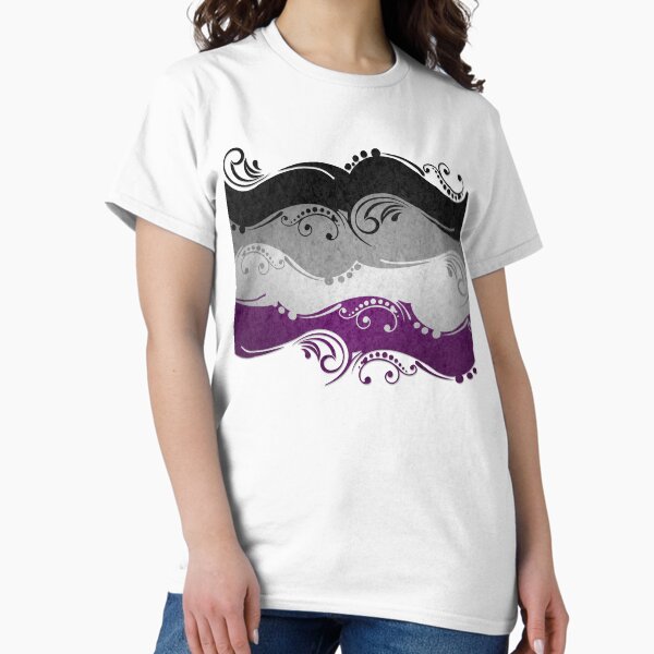 Item preview, Fancy Swooped and Swirled Asexual Pride Flag Background designed and sold by LiveLoudGraphic.