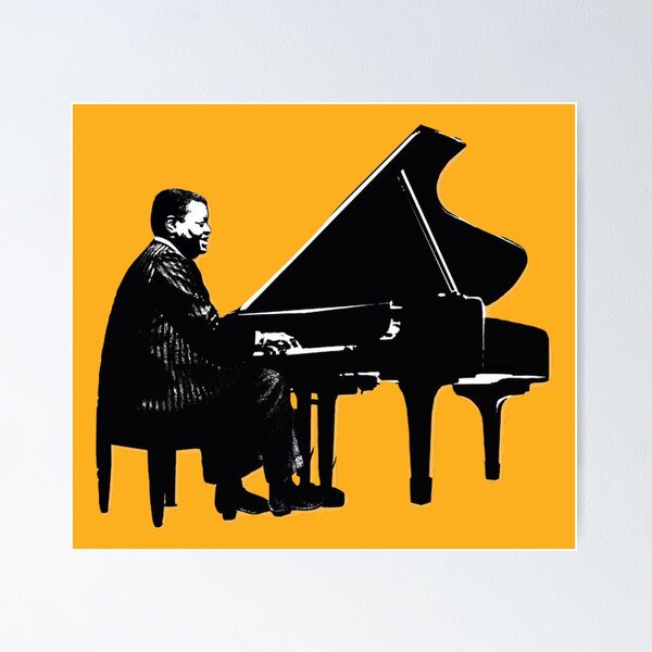 Item preview, Oscar Peterson on the keys designed and sold by food-for-jazz.
