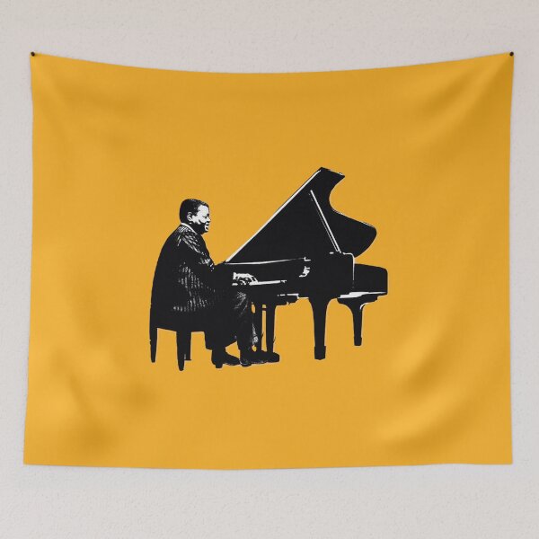 Item preview, Oscar Peterson on the keys designed and sold by food-for-jazz.