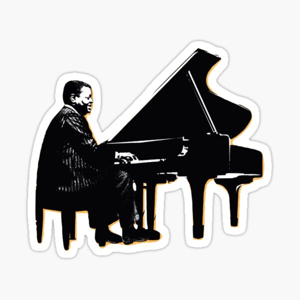 Item preview, Oscar Peterson on the keys designed and sold by food-for-jazz.