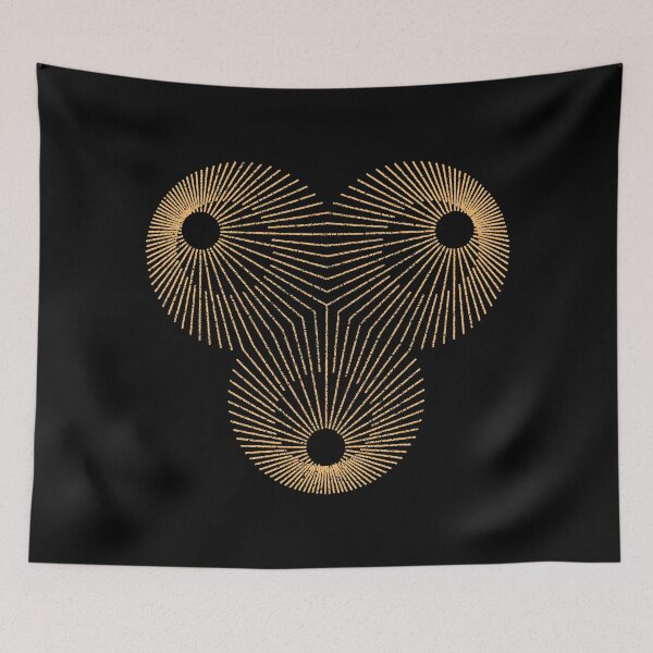 Item preview, GOLDEN GEOMETRIC SUN designed and sold by azified.