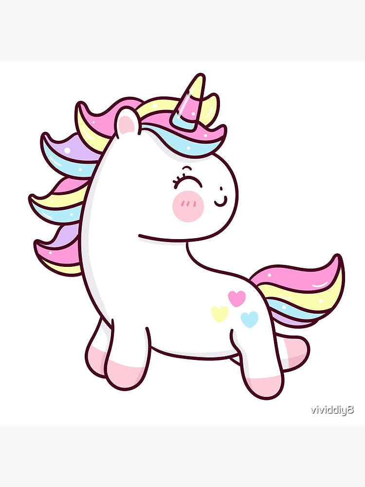 cute unicorn kawaii comic character profile 1931938 Vector Art at Vecteezy