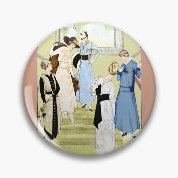 Item preview, Fashionable Frocks from 1915 on a Staircase designed and sold by OpenED360.