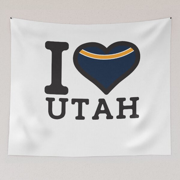 Item preview, “I love Utah" Basketball Fan T Shirt designed and sold by Ink Inc.