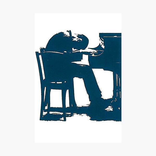 Bill Evans at his Piano Photographic Print