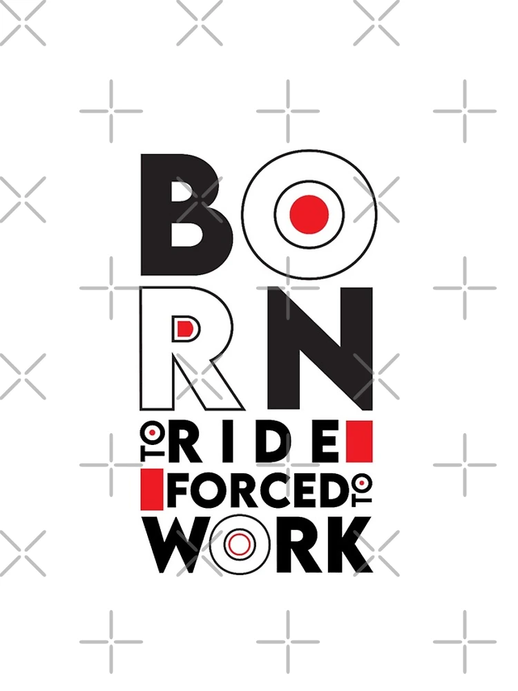 Thumbnail 4 of 4, iPhone Case, Born To Ride Forced To work | Born To Rdie | Ride | Forced | Work designed and sold by graphic-genie.