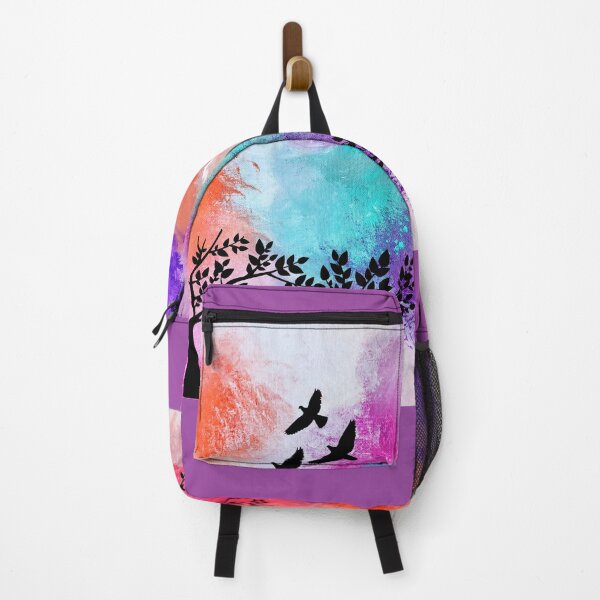 Item preview, 3 ravens flying colorful sky designed and sold by Byoudesigns.