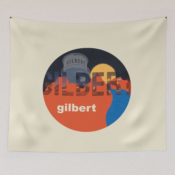 Item preview, Gilbert Arizona Water Tower Downtown Sticker designed and sold by Hevding.