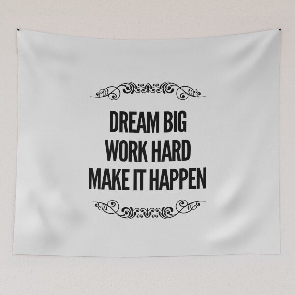 Item preview, Dream Big Work Hard Make it Happen - Cool Sticker designed and sold by joejiing.