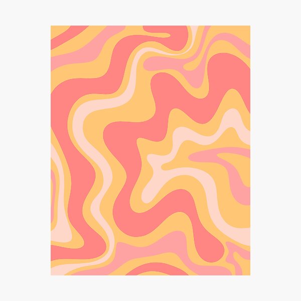 Soft Blush Pink Liquid Swirl Modern Abstract Pattern Water Bottle