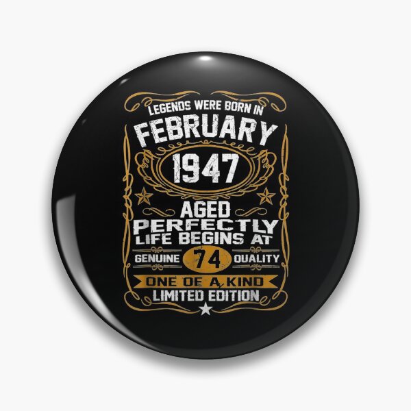 Item preview, Legends Were Born In February 1947 74th Birthday Gifts  designed and sold by charissamo77.