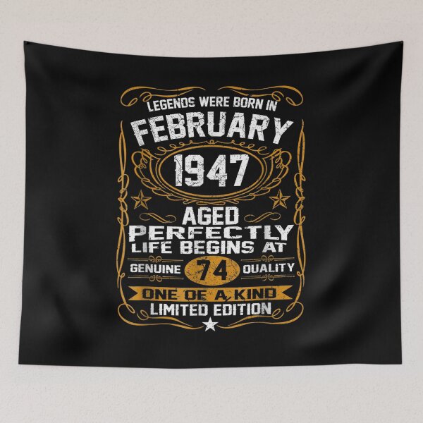 Item preview, Legends Were Born In February 1947 74th Birthday Gifts  designed and sold by charissamo77.