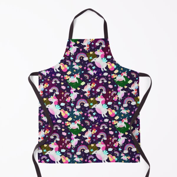 Item preview, Magical Cartoon Unicorn with Rainbows Pattern designed and sold by SquinkCreative.