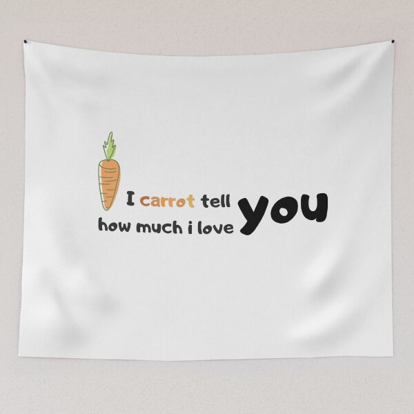 Item preview, i carrot tell you how much i love you designed and sold by momilon.