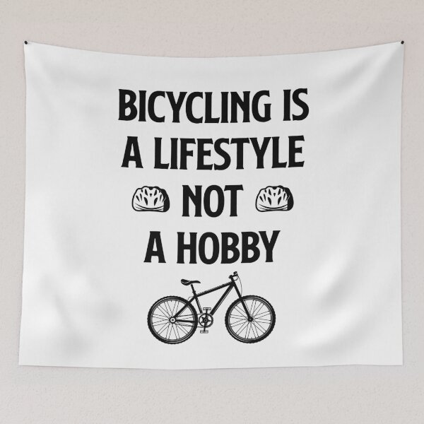 Item preview, bicycling is a lifestyle not a hobby, Bicycle Lover, Cycles, Cycling Art designed and sold by Dkh Fashion.
