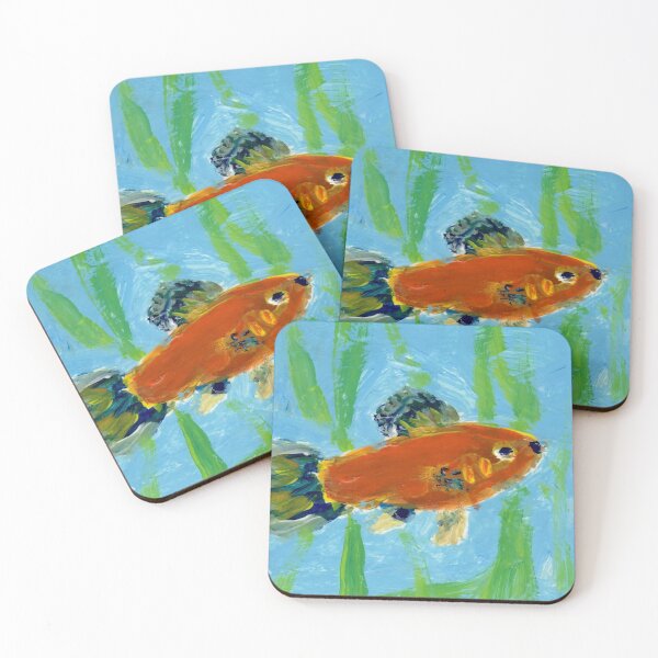 Item preview, "Red" Red Platy Fish designed and sold by Gelarie Johnson.