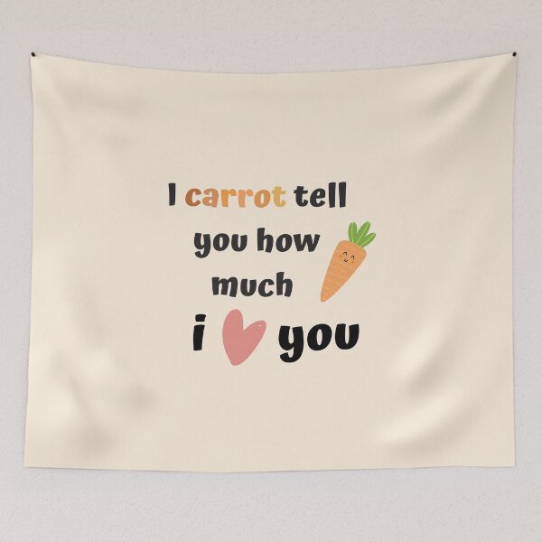 Item preview, i carrot tell you how much i love you designed and sold by momilon.