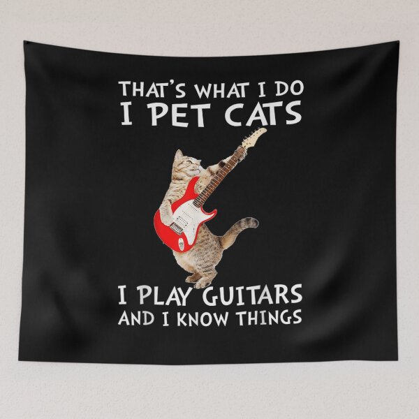Item preview, That's What I Do I Pet Cats I Play Guitars  designed and sold by charissamo77.