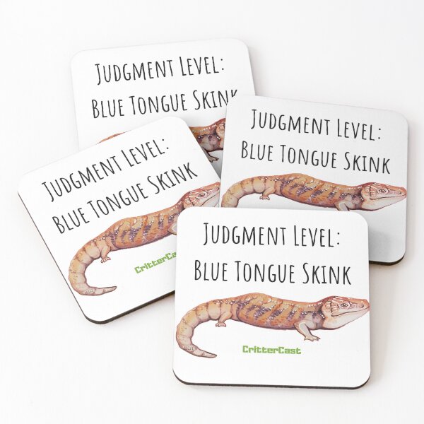 Item preview, Judgmental Blue Tongue Skink designed and sold by CritterCast.
