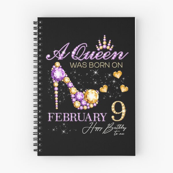 Item preview, A Queen Was Born On February 9 Happy Birthday To Me Queen  designed and sold by aguilaro.