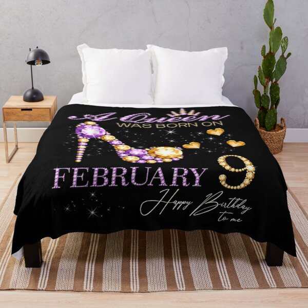 Item preview, A Queen Was Born On February 9 Happy Birthday To Me Queen  designed and sold by aguilaro.