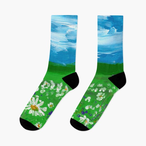 Item preview, "Butterflies Instead of Worms and Daisies Instead of Roses" Daisy Field designed and sold by Gelarie Johnson.