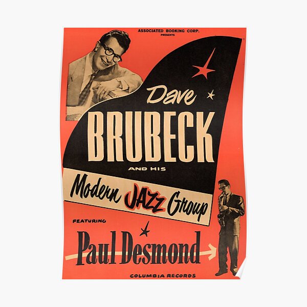 “Dave Brubeck” Poster for Sale by food-for-jazz | Redbubble