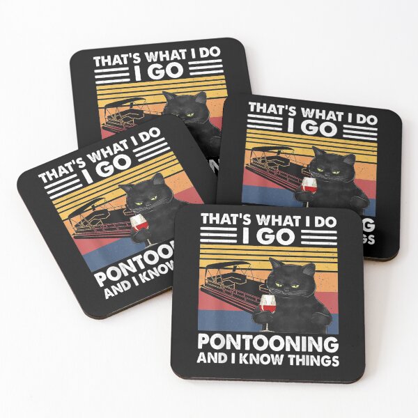 Item preview, That's What I Do I Go Pontooning And I Know Things Vintage  designed and sold by aguilaro.