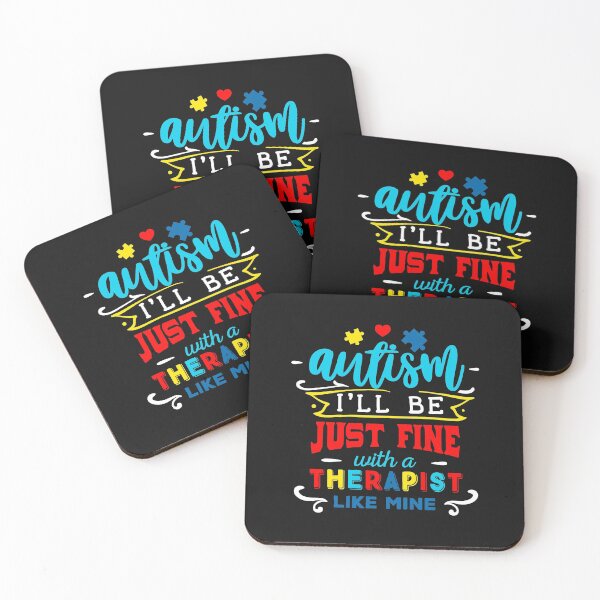 Item preview, Autism Just Fine With A therapist Like Mine- Autism awareness designed and sold by shivani21061993.