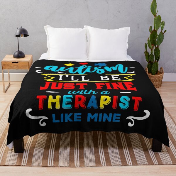 Item preview, Autism Just Fine With A therapist Like Mine- Autism awareness designed and sold by shivani21061993.