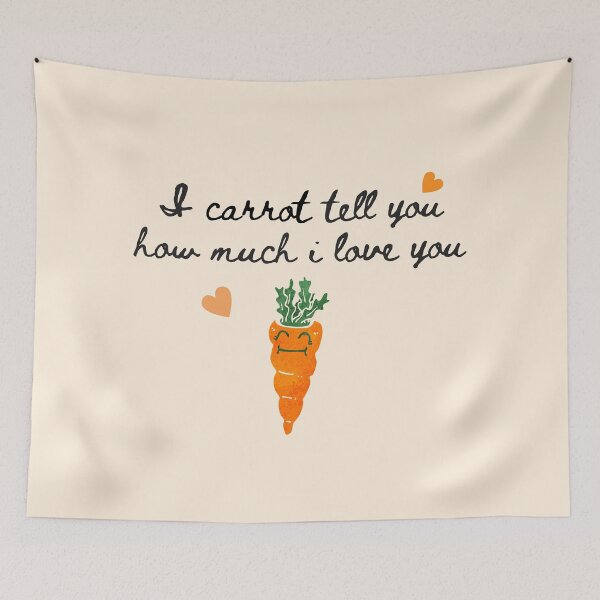 Item preview, i carrot tell you how much i love you designed and sold by momilon.
