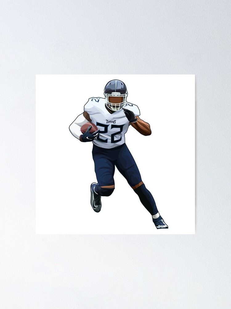 Derrick Henry Poster Wall Art Sports Poster Fan Art Wall 