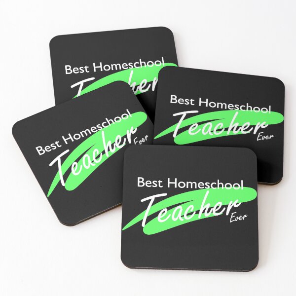 Item preview, Best Homeschool Teacher Ever | Green, White Font designed and sold by Qestar.