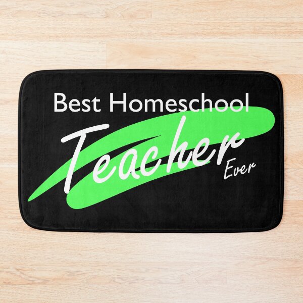 Item preview, Best Homeschool Teacher Ever | Green, White Font designed and sold by Qestar.