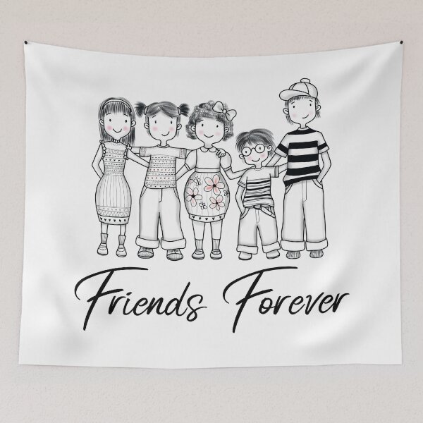 Item preview, Friends Forever: childhood friends designed and sold by chrisbats.