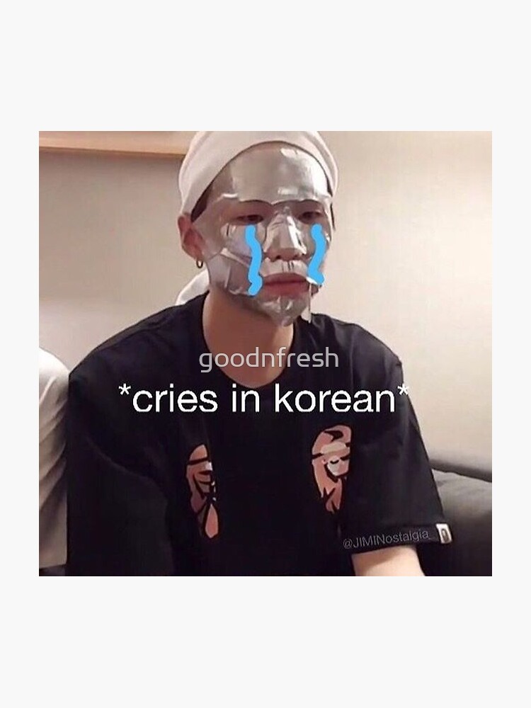Thumbnail 3 von 3, Magnet, weint in koreanischen lustigen bts kpop meme designt und verkauft von goodnfresh.