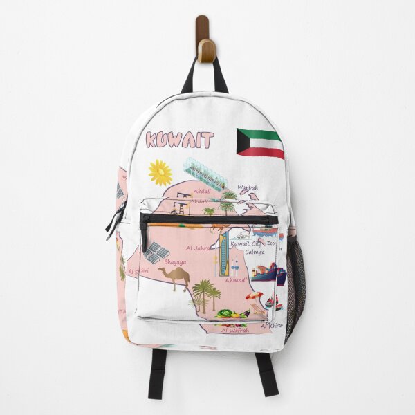 Item preview, Kuwait map destinations Landmarks tourist attractions with names of the major cities خريطة الكويت السياحية  designed and sold by mashmosh.