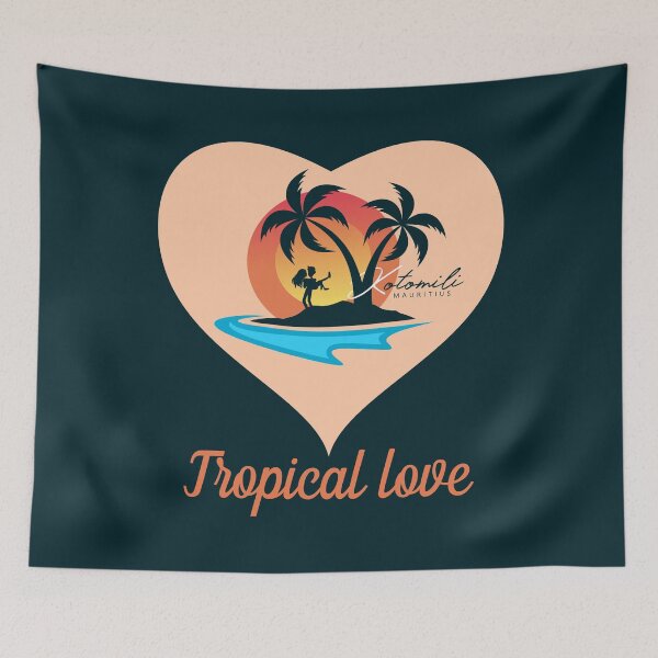 Item preview, Tropical love, lovers island, Mauritius designed and sold by Kotomili.