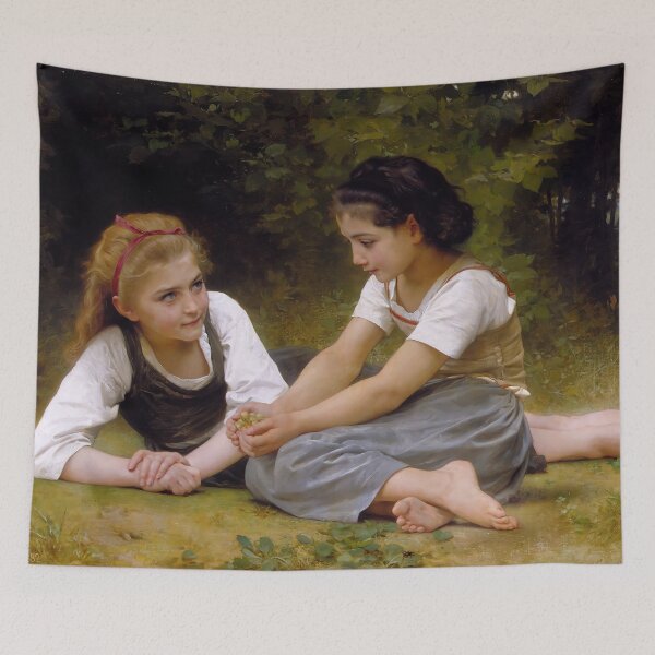 Item preview, William-Adolphe Bouguereau - The Nut Gatherers (Les Noisettes) (1882) designed and sold by HistoryRestored.