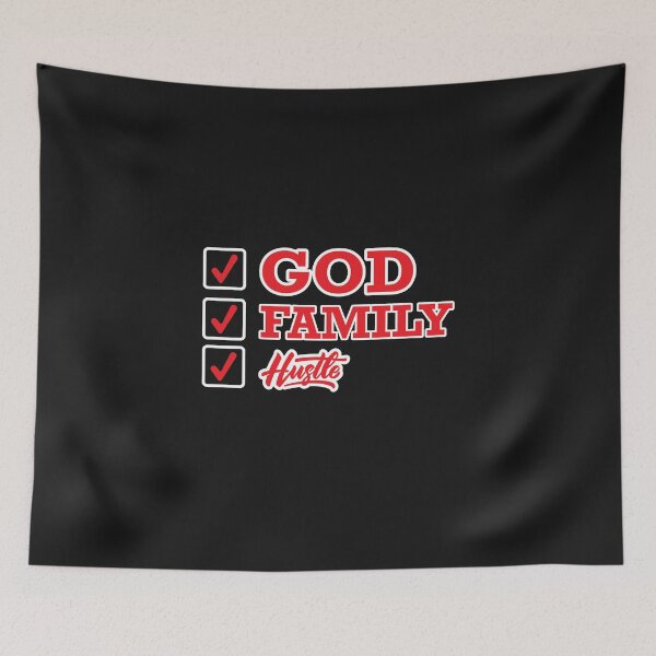 Item preview, God Family Hustle, Boss Lady Gift Idea Essential t-shirt designed and sold by JKPENNY XPRESSIONS.